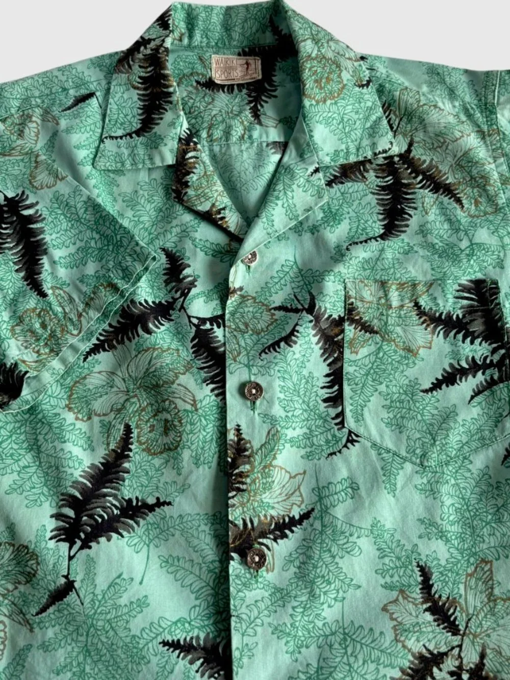 Vintage Boy's Cotton Floral Hawaiian Shirt